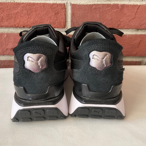 Puma Cruise Rider Lifestyle Black Sneakers Women’s 8.5 NEW - Picture 3 of 11